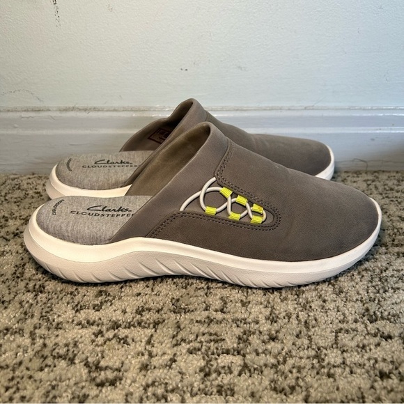 Cloudsteppers by Clarks Cushion Soft Gray Nova Ease Mules Size 6 - Picture 6 of 10